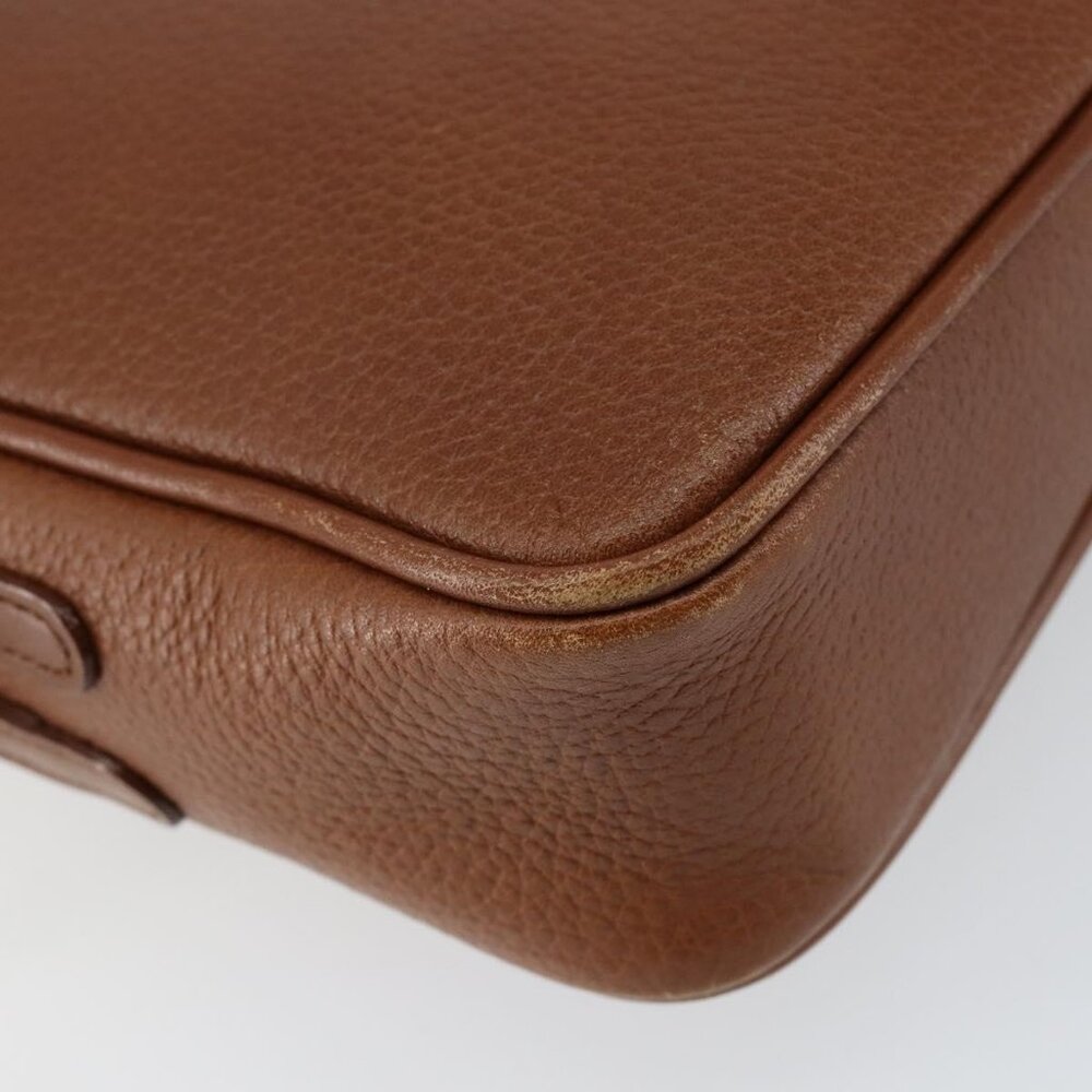 Authentic Burberrys Nova Check Shoulder Bag Leather Brown Gold - Picture 5 of 16